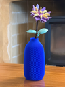 Twist Column Vase - Deep Blue
